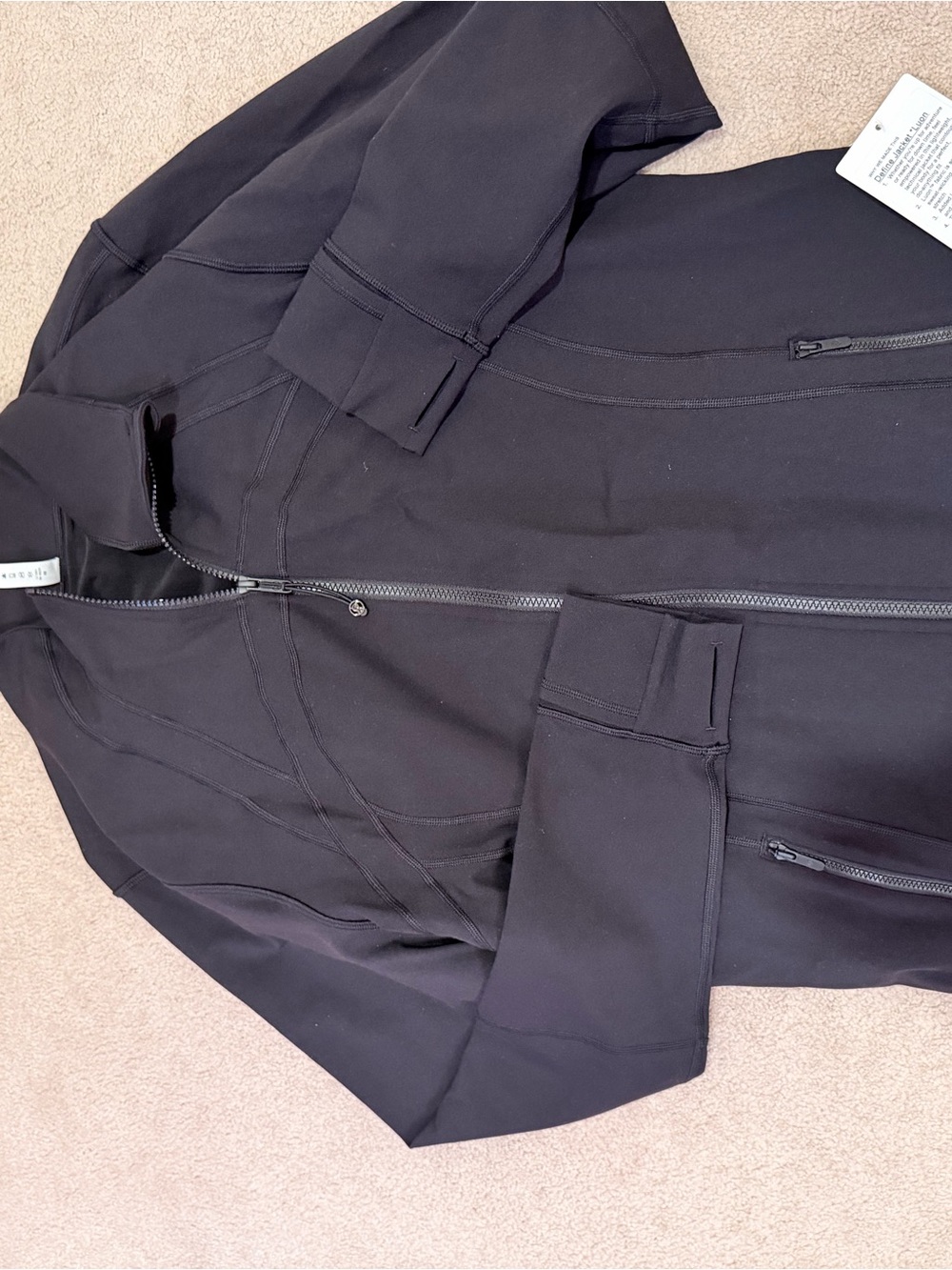 lululemon athletica Black Full-Zip Hoodie size 20 NWT